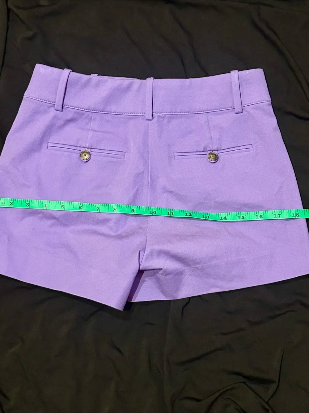 Women's J.Crew Pintuck suit short in bi-stretch cotton blend purple size 00